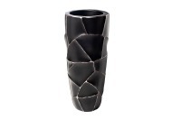 Кашпо d30*69см черное с серебром (TT-00006497)