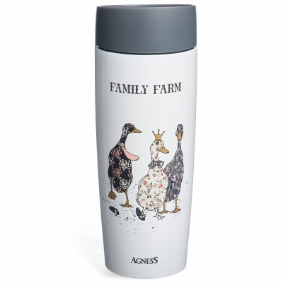 Термокружка agness  "family farm" 360мл, колба нерж.сталь 18/10 (709-121) 