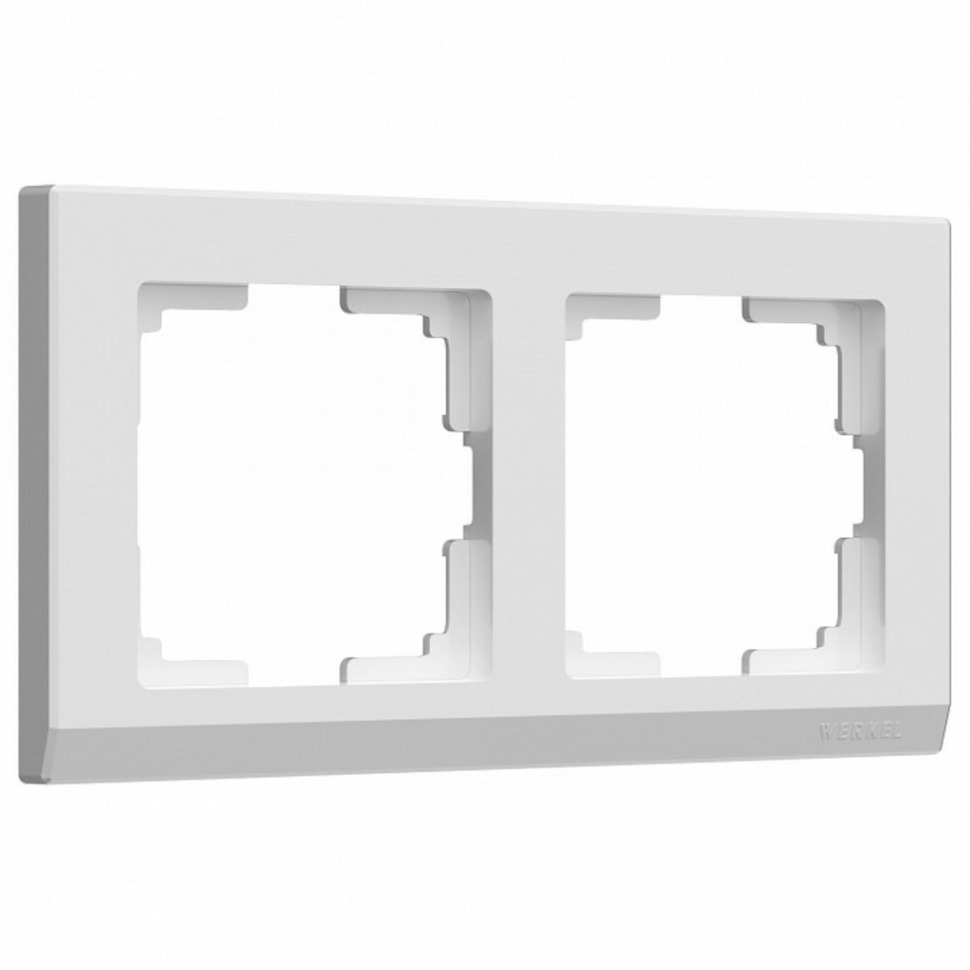 Фото Рамка на 2 поста Werkel Stark (белый) W0021801 WRK_a050904 - интернет-магазин МегаТерем в Москве