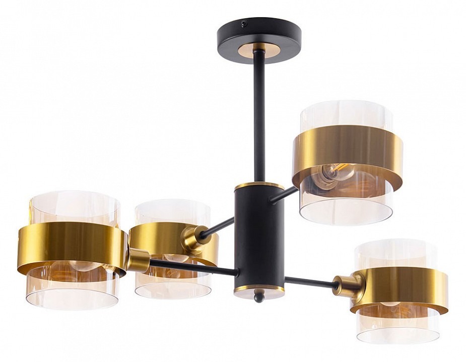 Фото Люстра на штанге Arte Lamp Carlo A8205SP-4BK AR_A8205SP-4BK - интернет-магазин МегаТерем в Москве