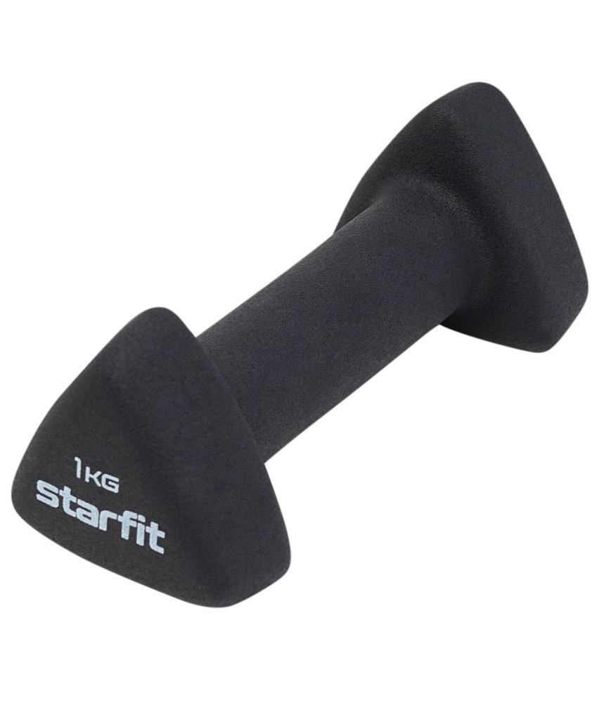 Фото Гантель неопреновая STARFIT DB-205 1 кг, черный (1740206) - интернет-магазин МегаТерем в Москве