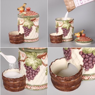 Банка для соли lefard "птица и виноград" 11*16*18 см (59-506) 