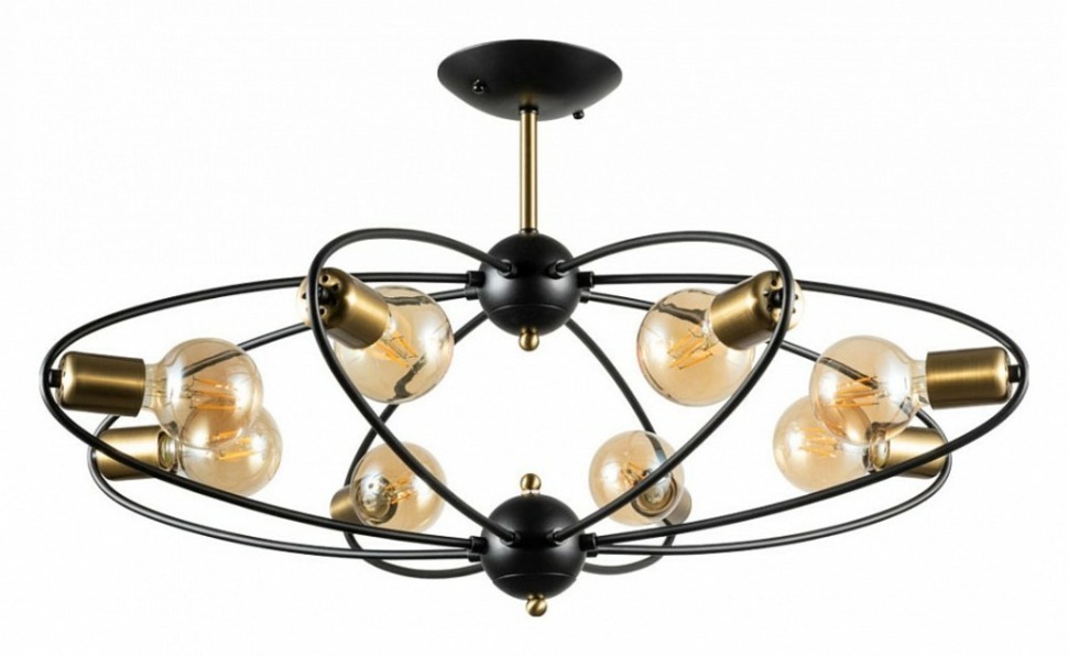 Фото Люстра на штанге Arte Lamp Glasgow A1963PL-8BK AR_A1963PL-8BK - интернет-магазин МегаТерем в Москве