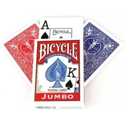 Карты "Bicycle Rider Back International Jumbo Index Red" (64659)