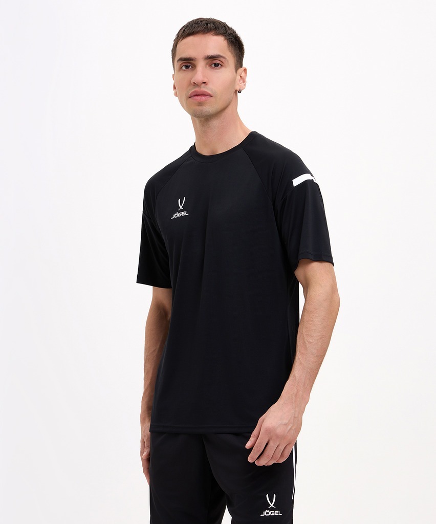Фото Футболка тренировочная JOGEL CAMP 2 Training Poly Tee, черный (2112597) - интернет-магазин МегаТерем в Москве