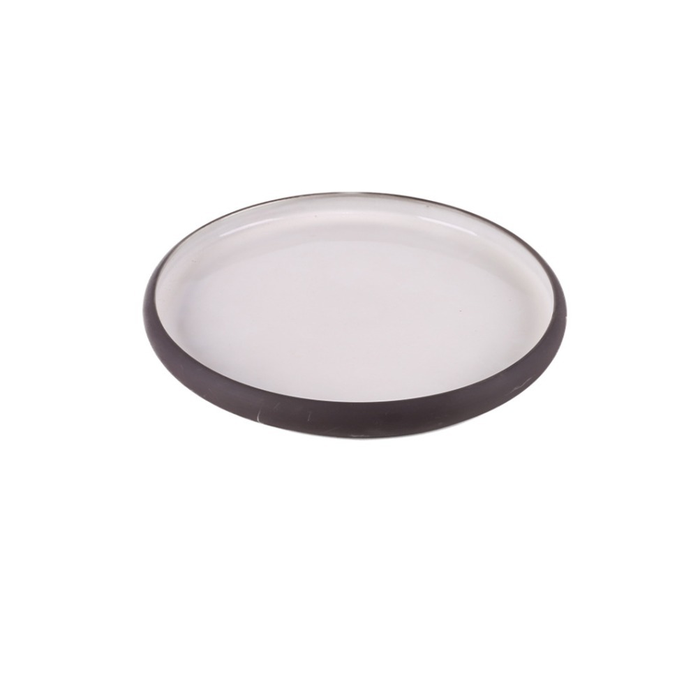 Фото Тарелка E735-P-10187/10.5, 26,5 см, керамика, black/white, ROOMERS TABLEWARE - интернет-магазин МегаТерем в Москве