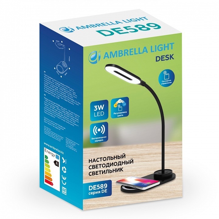Фото Настольная лампа офисная Ambrella Light DE DE589 AMBR_DE589 - интернет-магазин МегаТерем в Москве