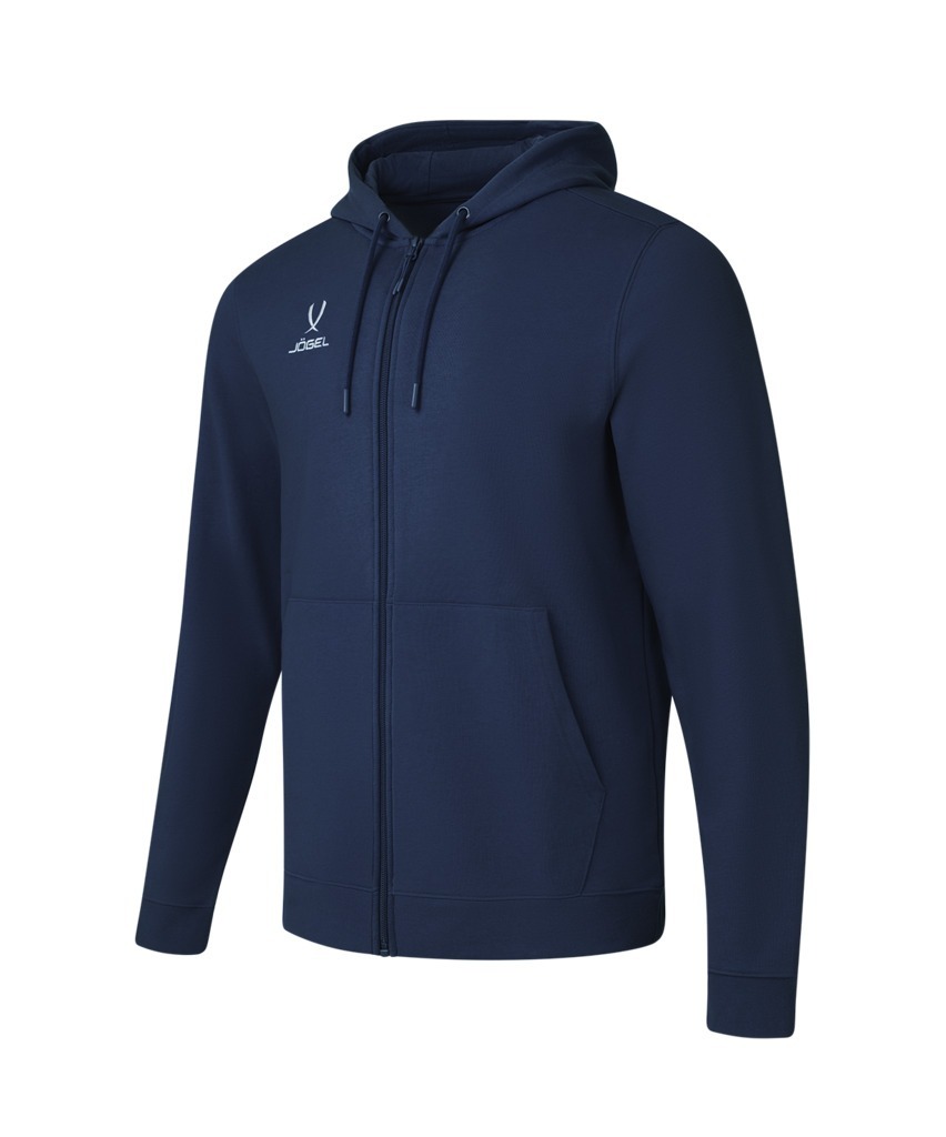 Фото Флисовое худи на молнии JOGEL ESSENTIAL Cotton Fleece FZ Hoodie, темно-синий (2122086) - интернет-магазин МегаТерем в Москве