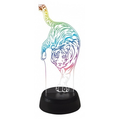 Зверь декоративный Uniel ULI-M506 RGB/3AA TIGER/BLACK UL-00008401 UL_UL-00008401