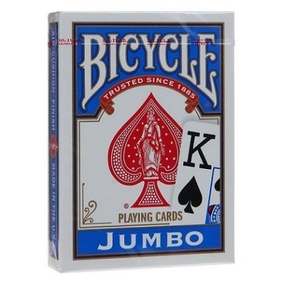Карты "Bicycle Rider Back International Jumbo Index Blue" (64660)