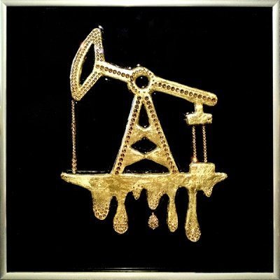 Картина Нефть золото с крис...
