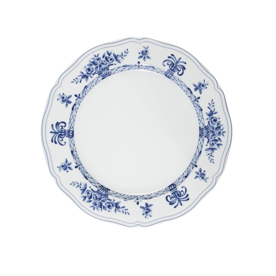 Фото Тарелка LNAN032BL001160, 16 см, фарфор, white, blue, LE COQ - интернет-магазин МегаТерем в Москве