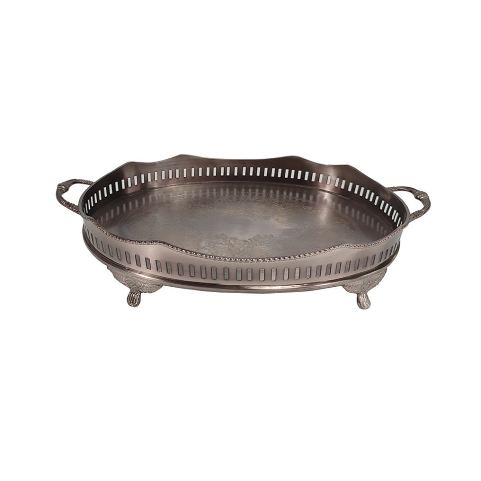 Фото Поднос 11269/N, латунь, Bronze, ROOMERS TABLEWARE - интернет-магазин МегаТерем в Москве