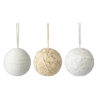 Набор ёлочных украшений white elegance коллекции new year essential, 3 шт. (78340)