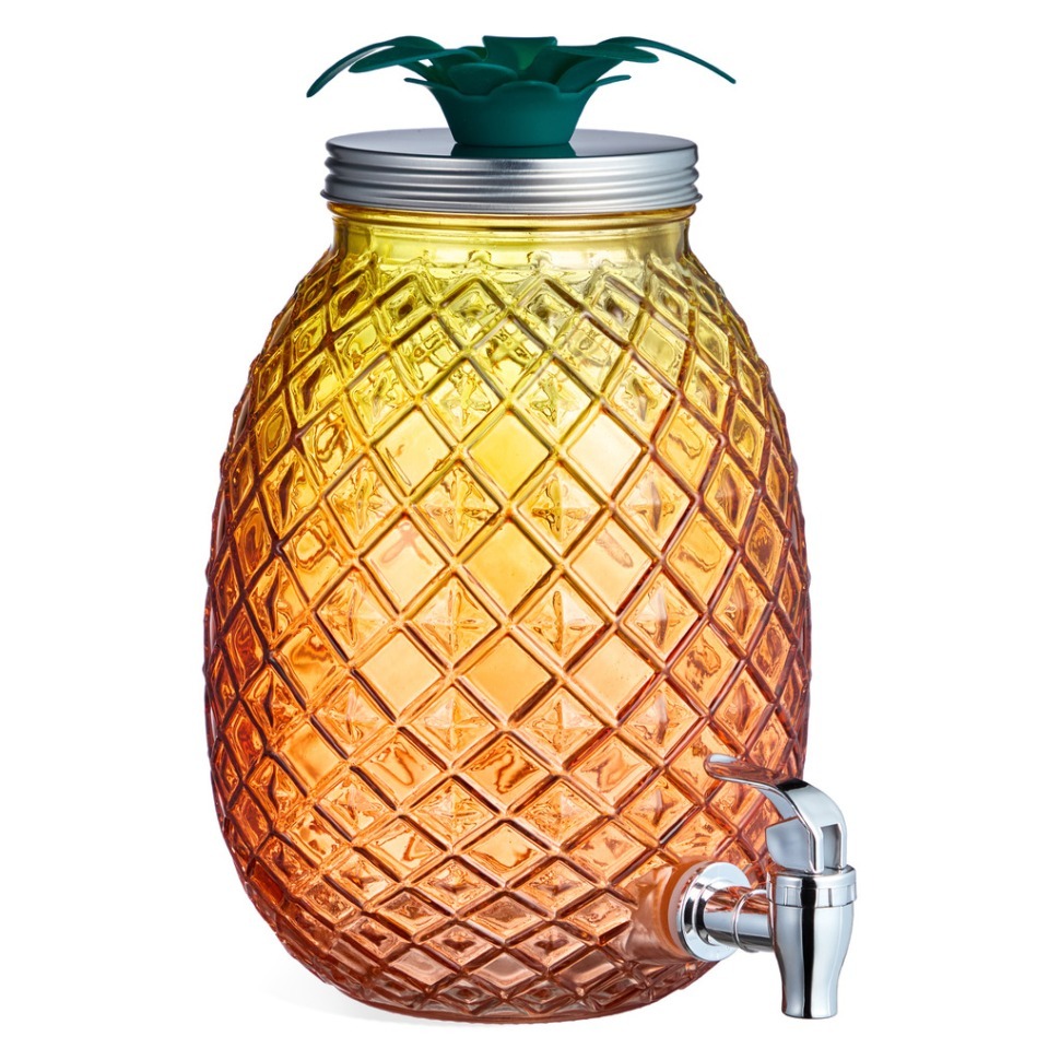 Фото Диспенсер для напитков pineapple, 18*25,5 см, 4 л LEFARD (718-204) - интернет-магазин МегаТерем в Москве