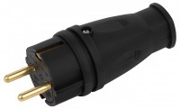Вилка прямая с заземлением Эра  VX10-B-IP44 ER_B0055414