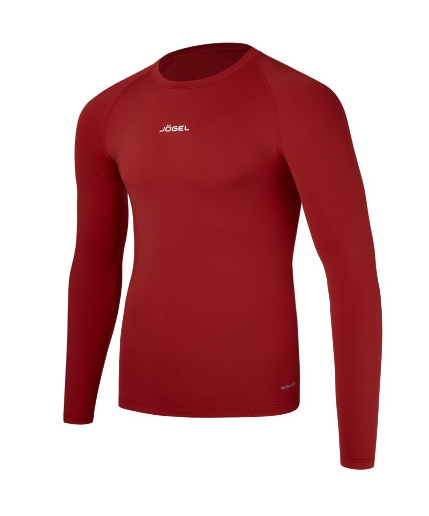 Фото Футболка компрессионная с длинным рукавом JOGEL CAMP PerFormDRY Baselayer LS Tee, гранатовый (2123207) - интернет-магазин МегаТерем в Москве